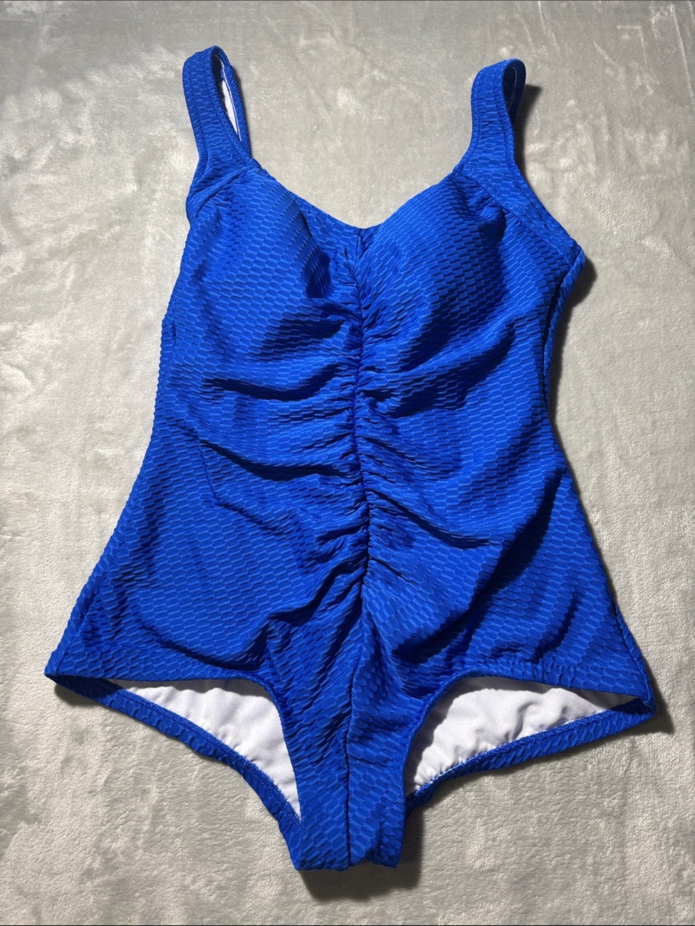 Maxime Royal Blue One-Piece Swimsuit with Front Ruching